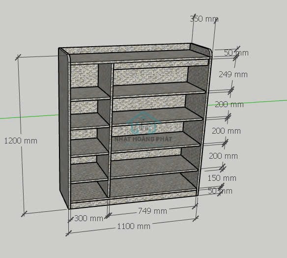 Tủ giày dép gỗ công nghiệp - MDF chống ẩm phủ Melamine