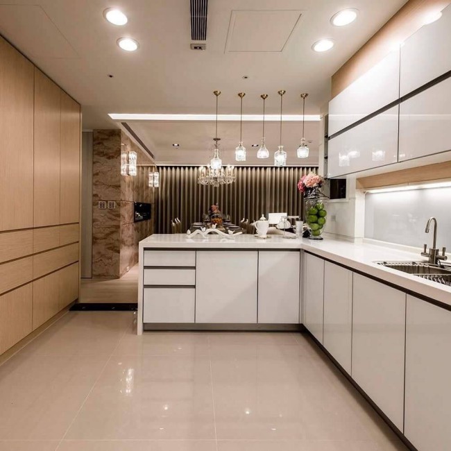 tủ bếp gỗ công nghiệp