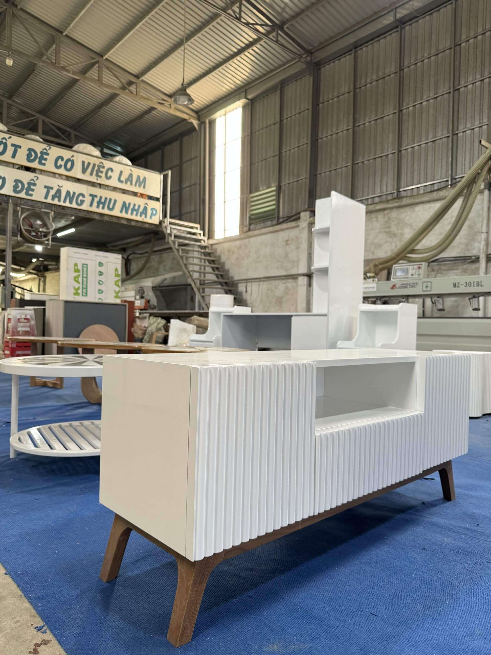 tủ console gỗ công nghiệp