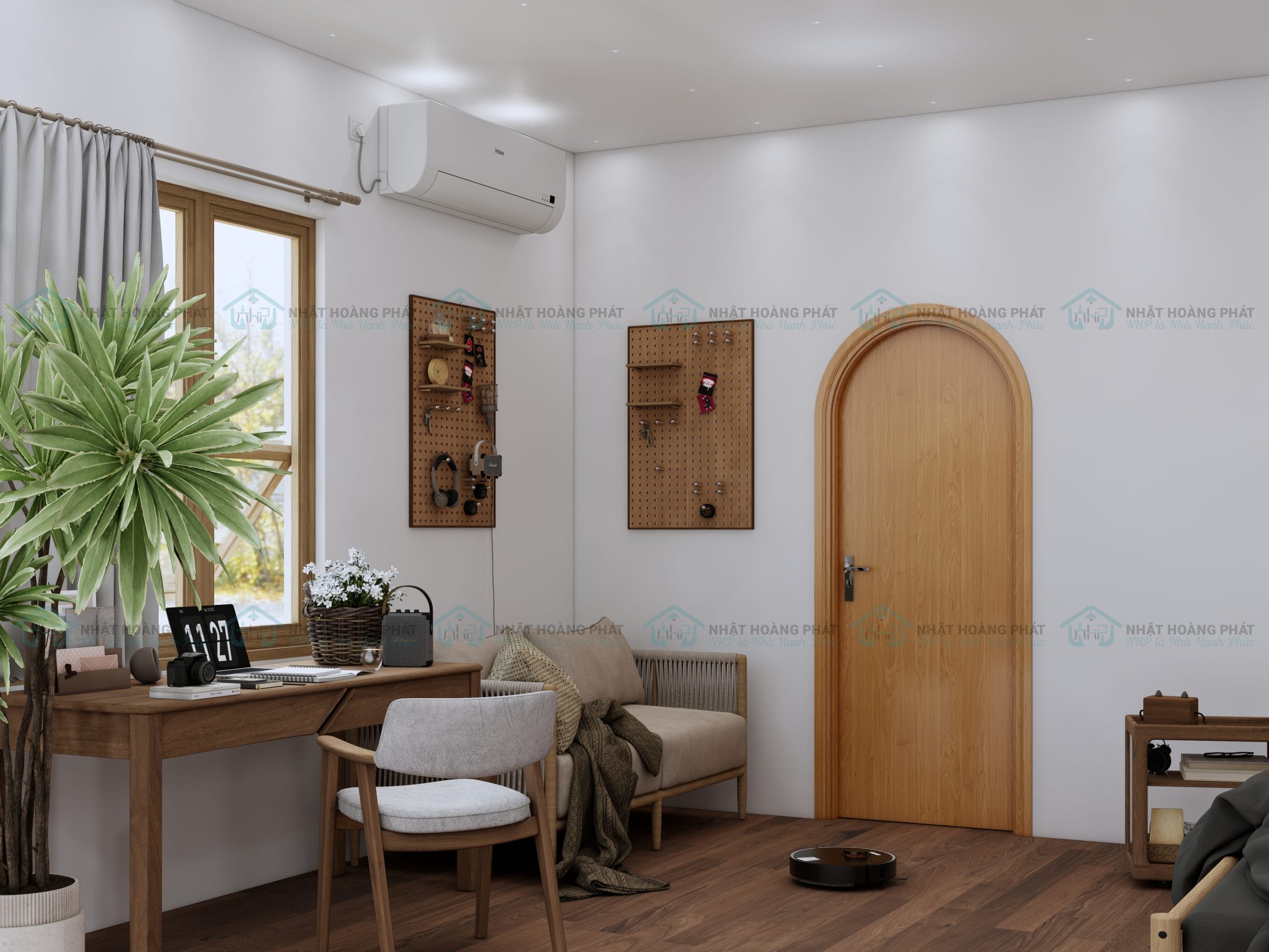 Cửa vòm gỗ công nghiệp - MDF Melamine CGCN.NHP.MEL 002
