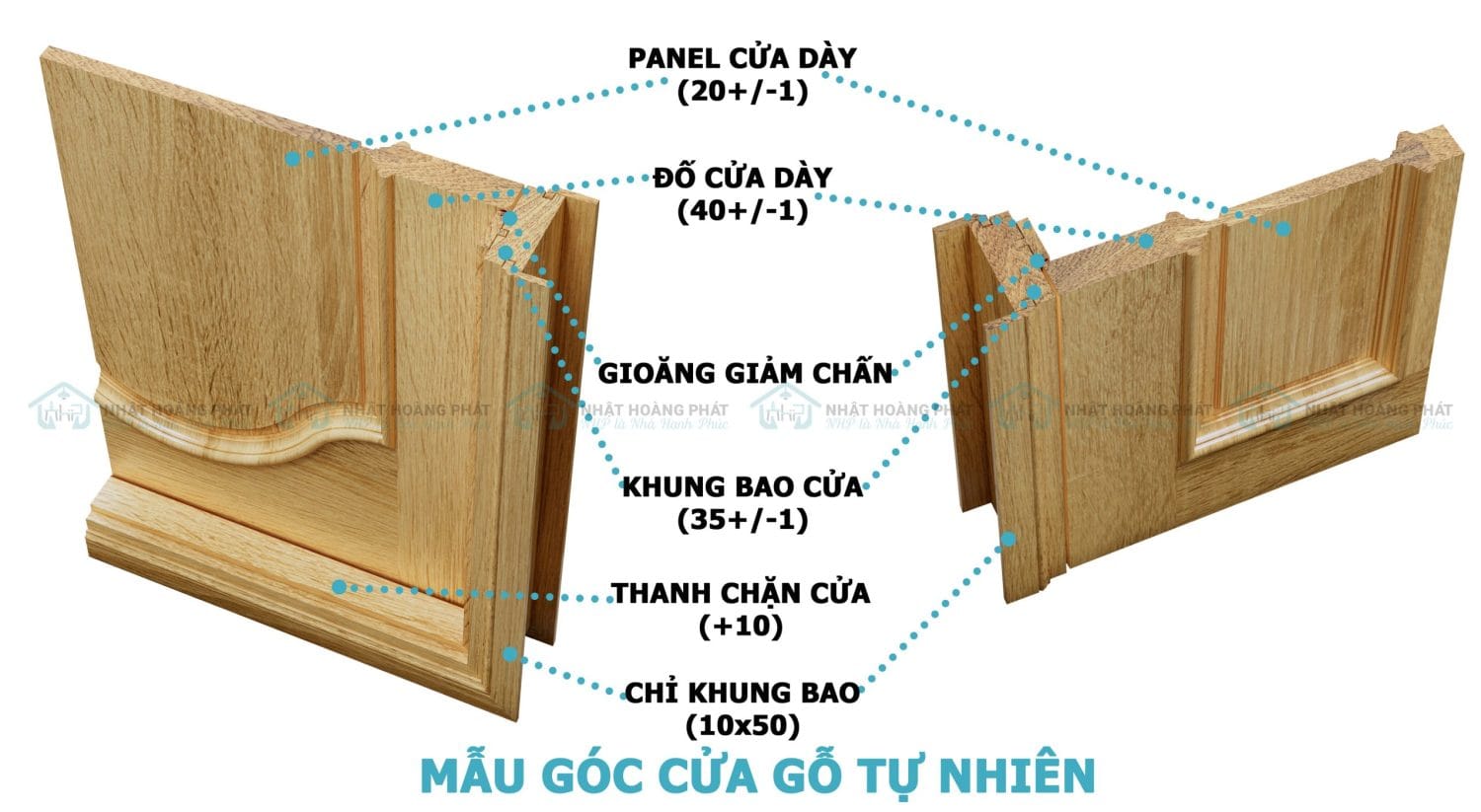 cửa phòng gỗ Sồi