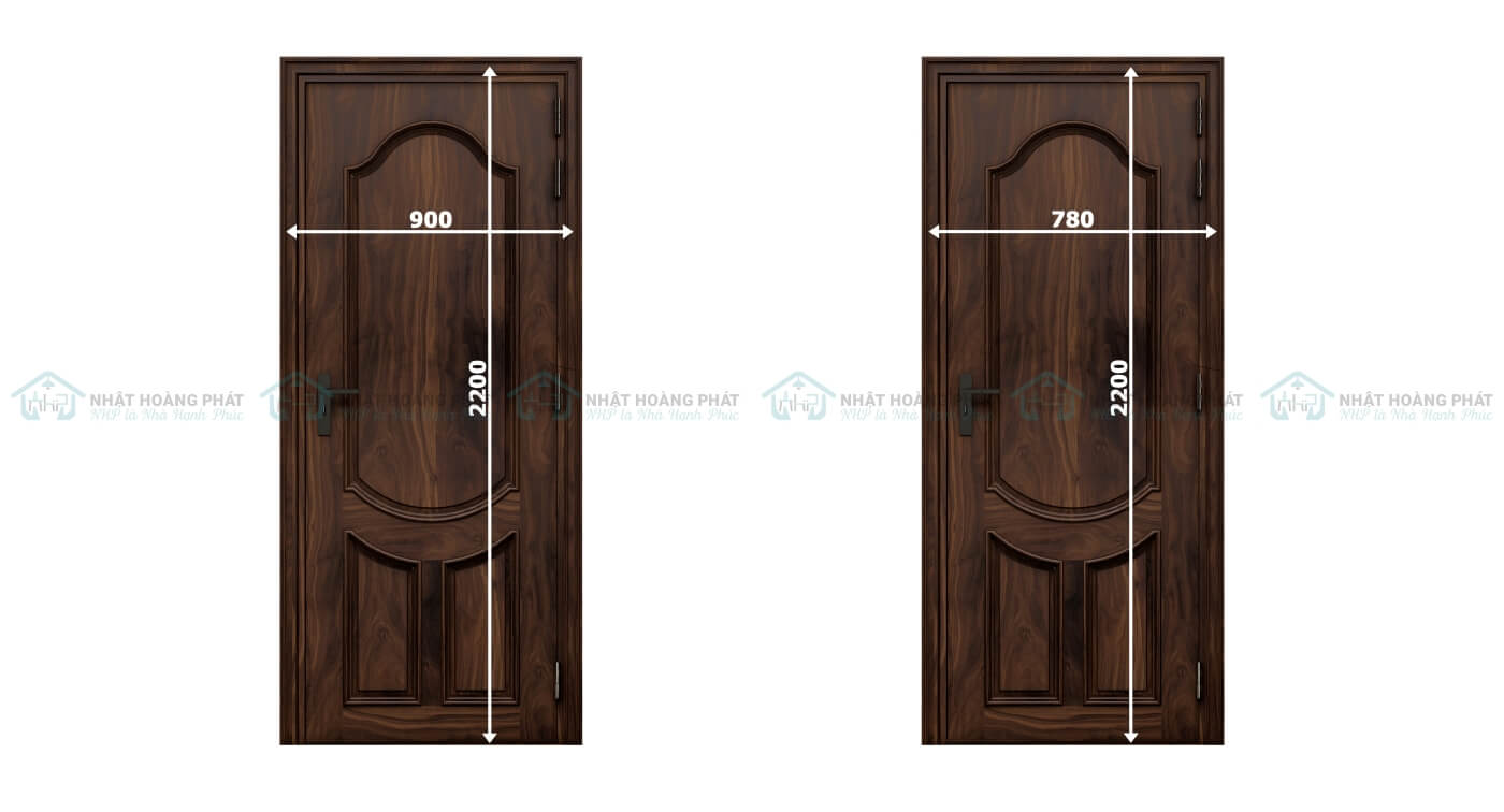 cửa phòng ngủ gỗ óc chó