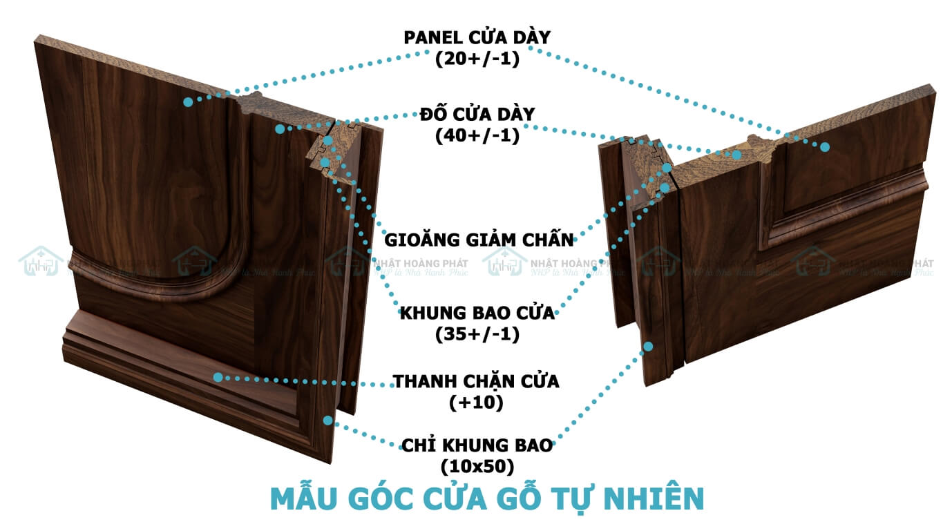 cửa gỗ óc chó cao cấp
