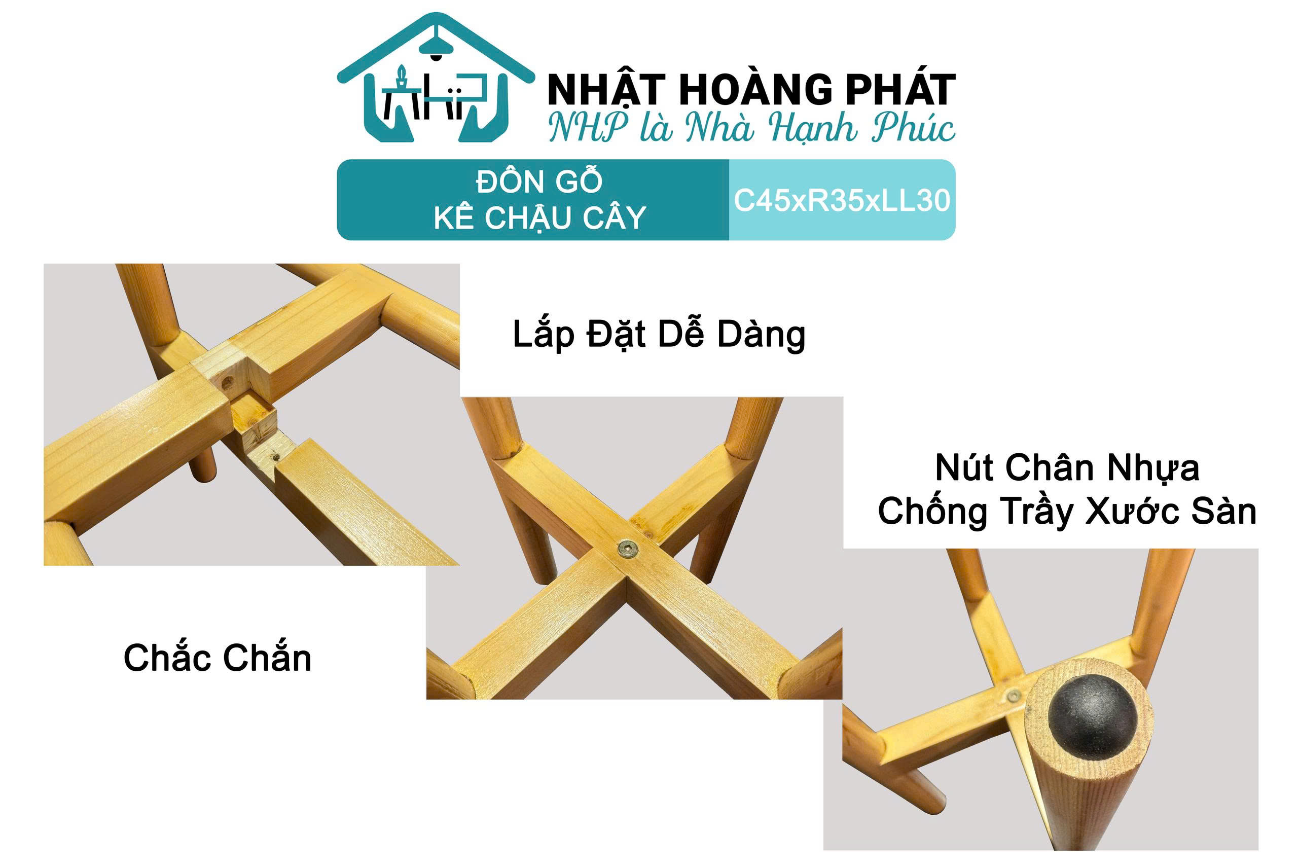 Cách lắp kệ đôn chậu cây