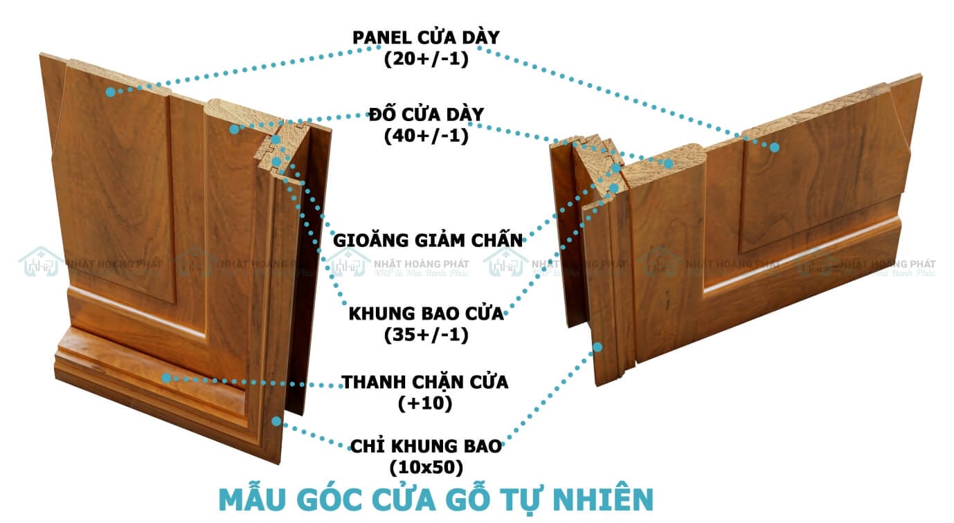 cửa gỗ gõ đỏ tự nhiên