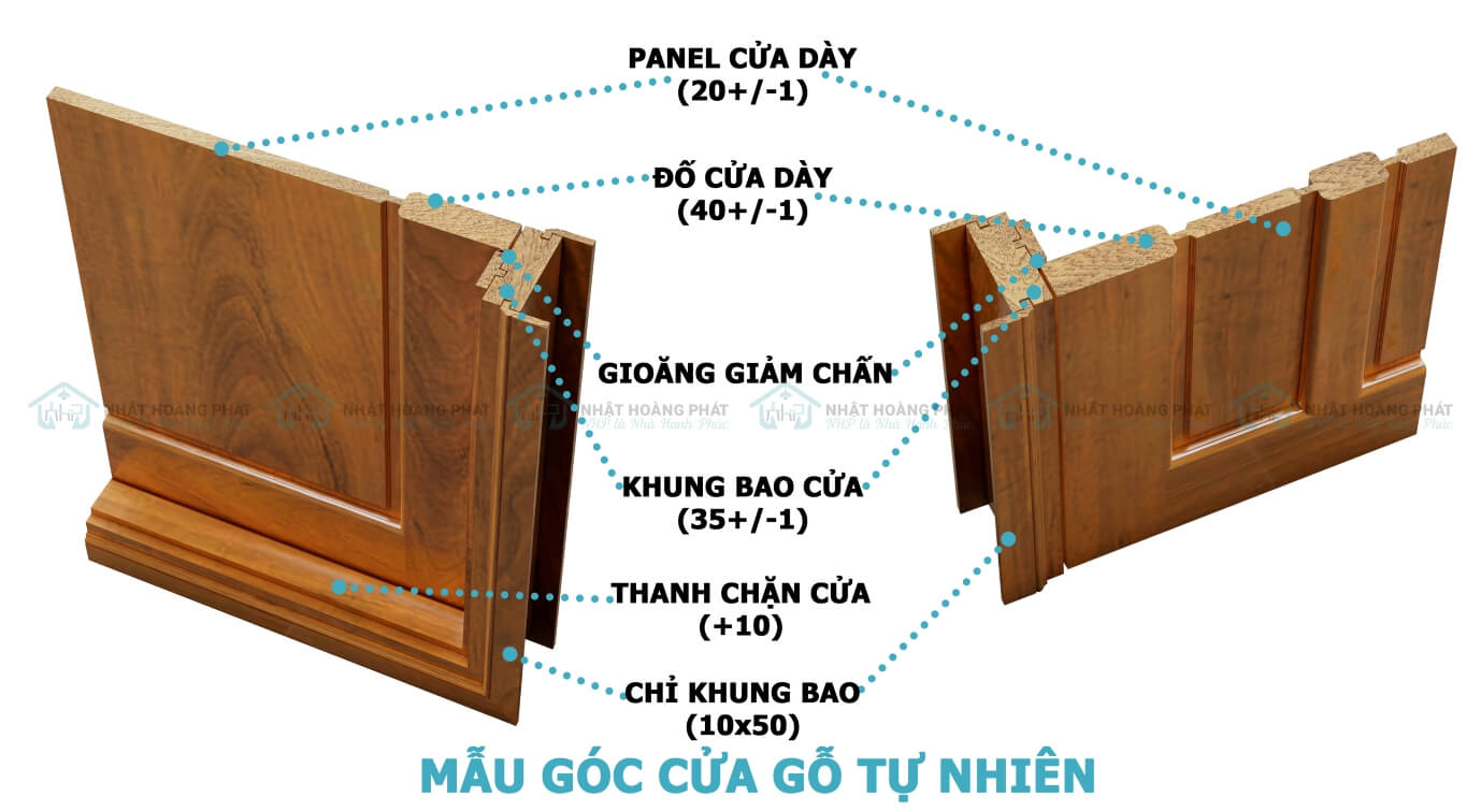 cửa gỗ gõ đỏ mkb