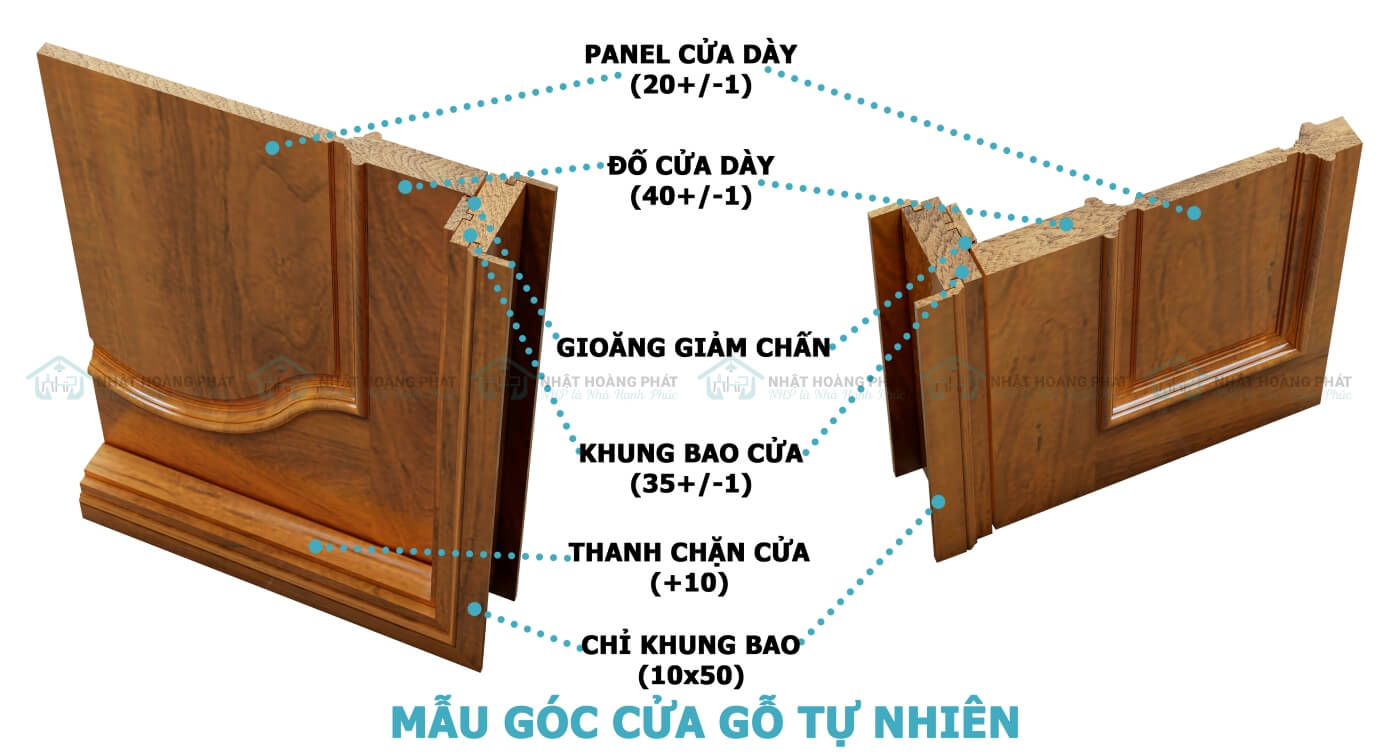 Cửa gỗ Gõ đỏ cao cấp - Chất gỗ Gõ MKB bền đẹp theo thời gian