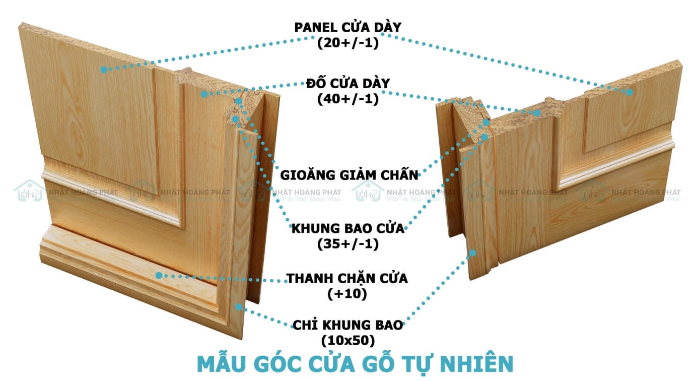 cửa gỗ sồi tự nhiên