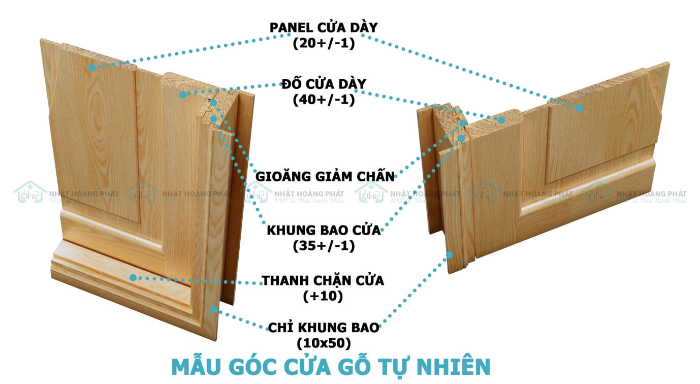 cửa gỗ sồi phòng ngủ