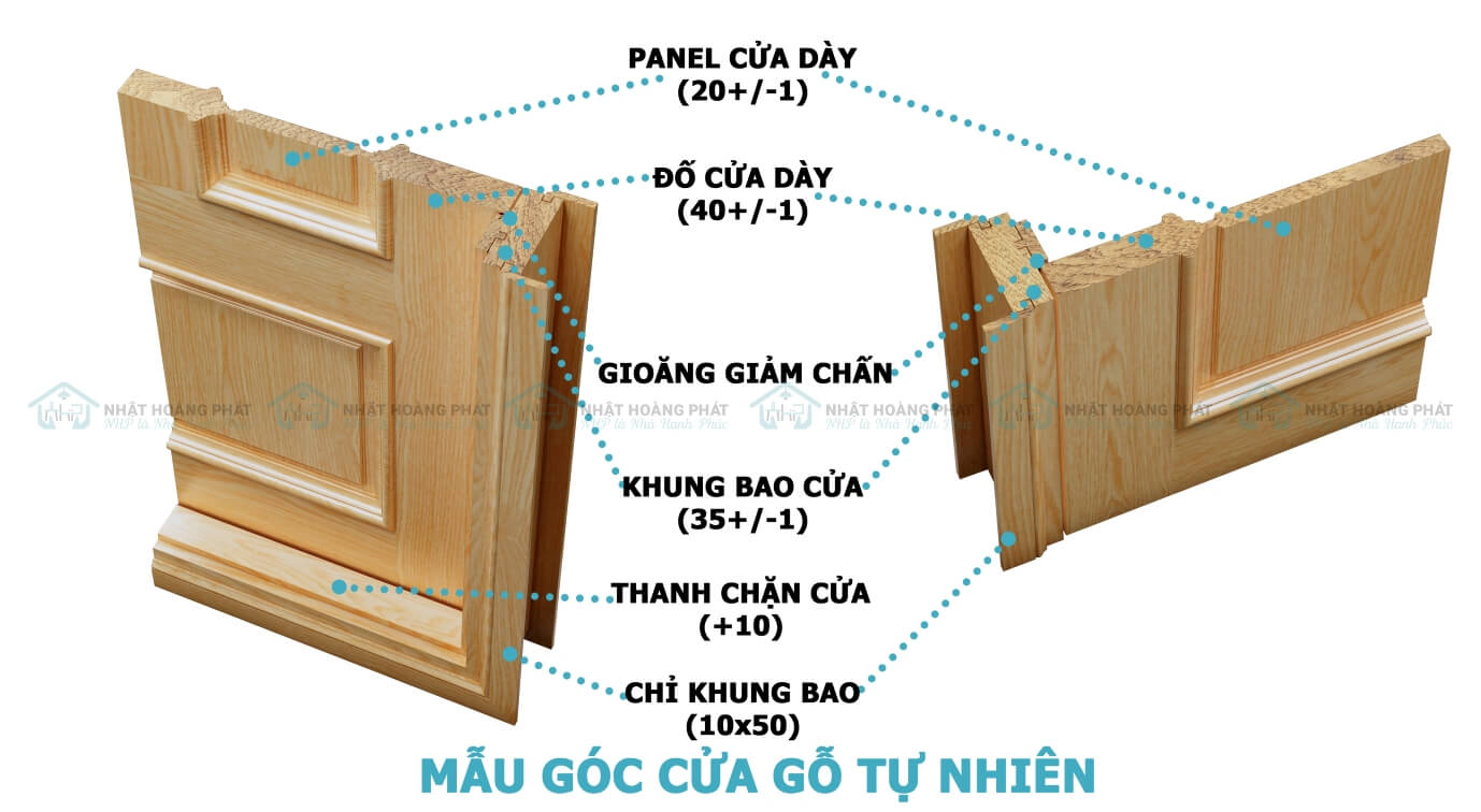 cửa gỗ tự nhiên sồi