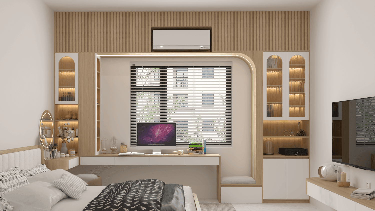 trang trí nội thất nhà ở đẹp-nội thất phòng ngủ