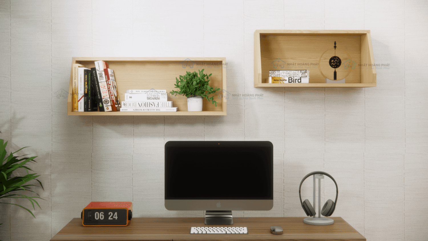 kệ gỗ melamine treo tường