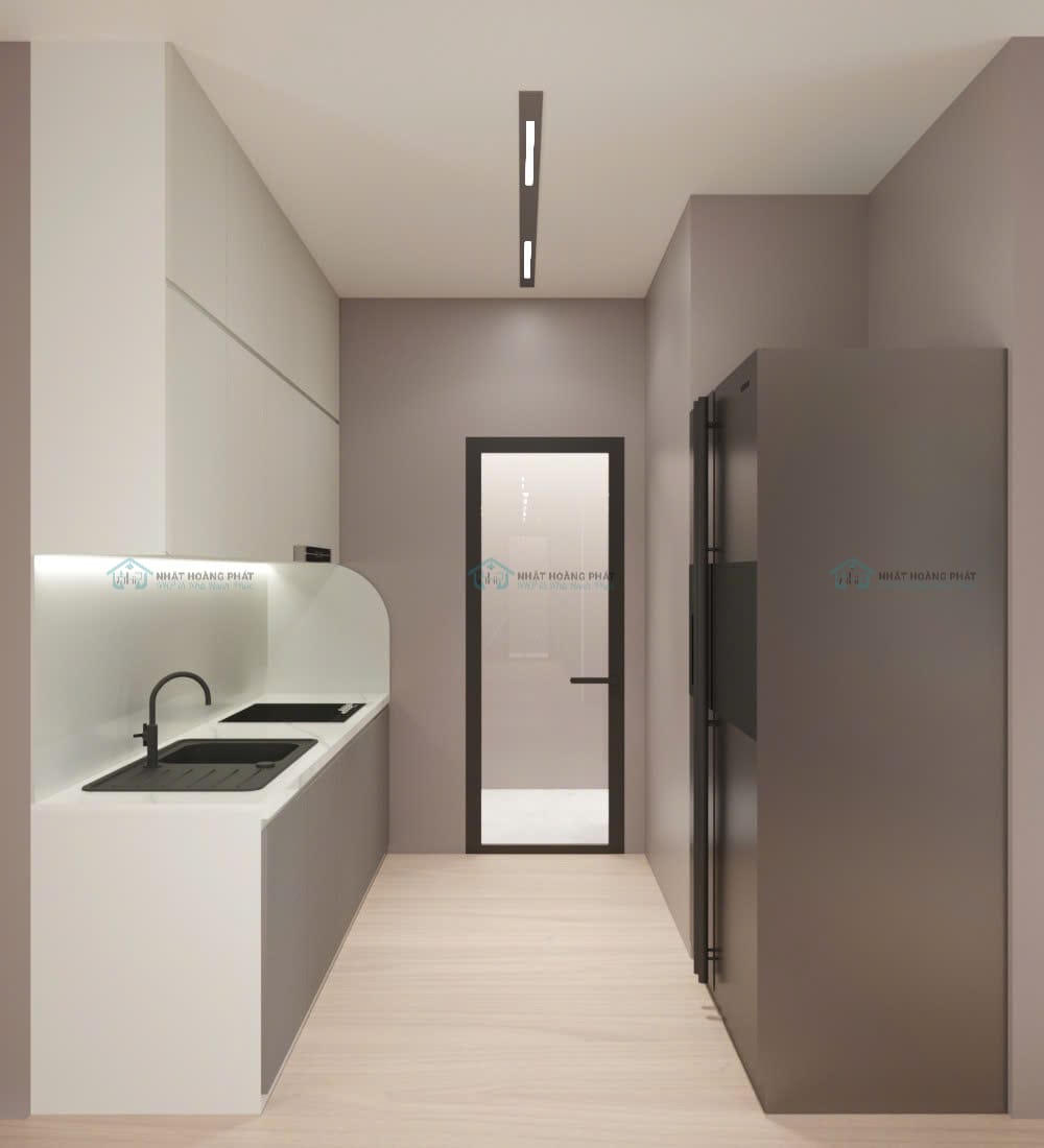 thiết kế nội thất bếp căn hộ