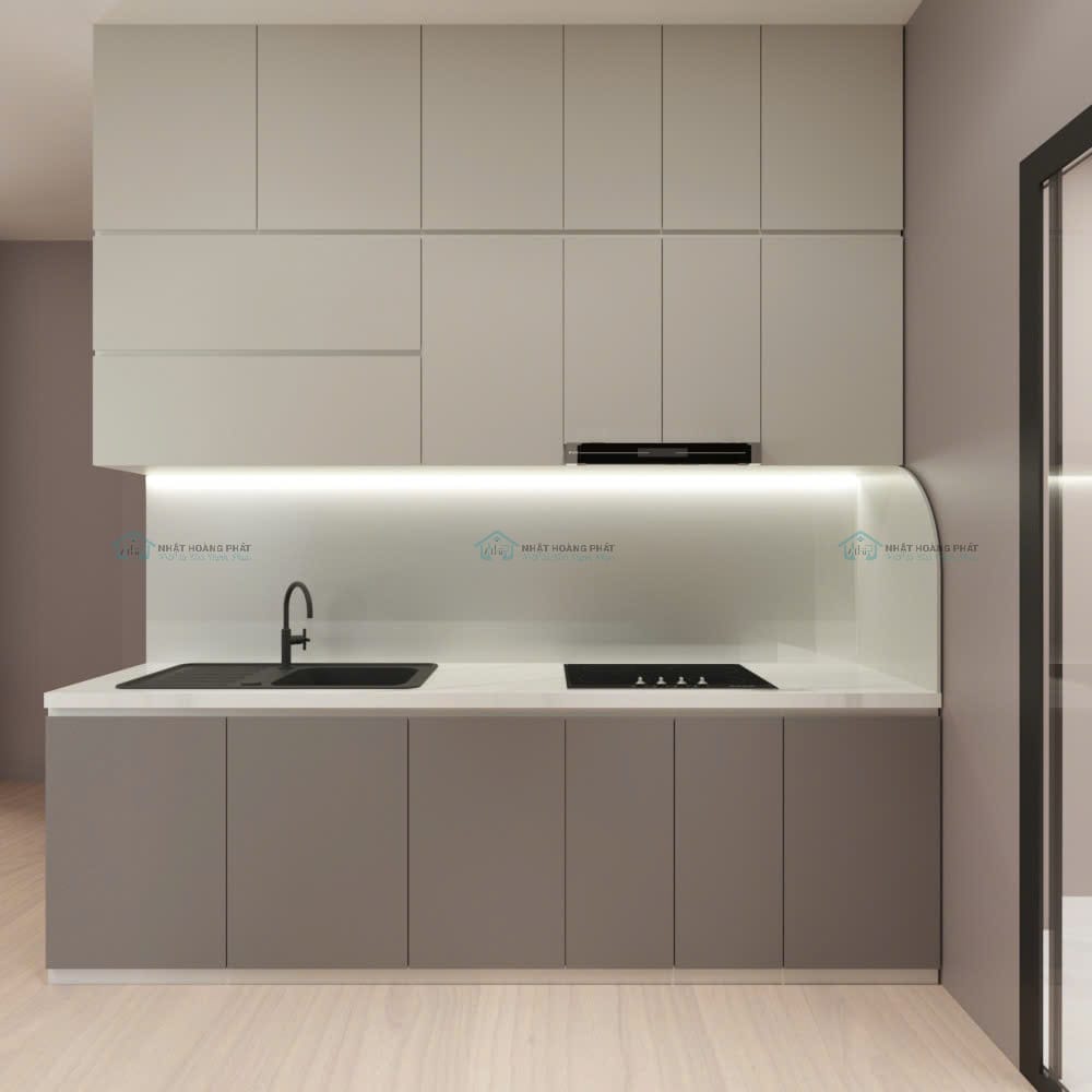 thiết kế nội thất bếp căn hộ