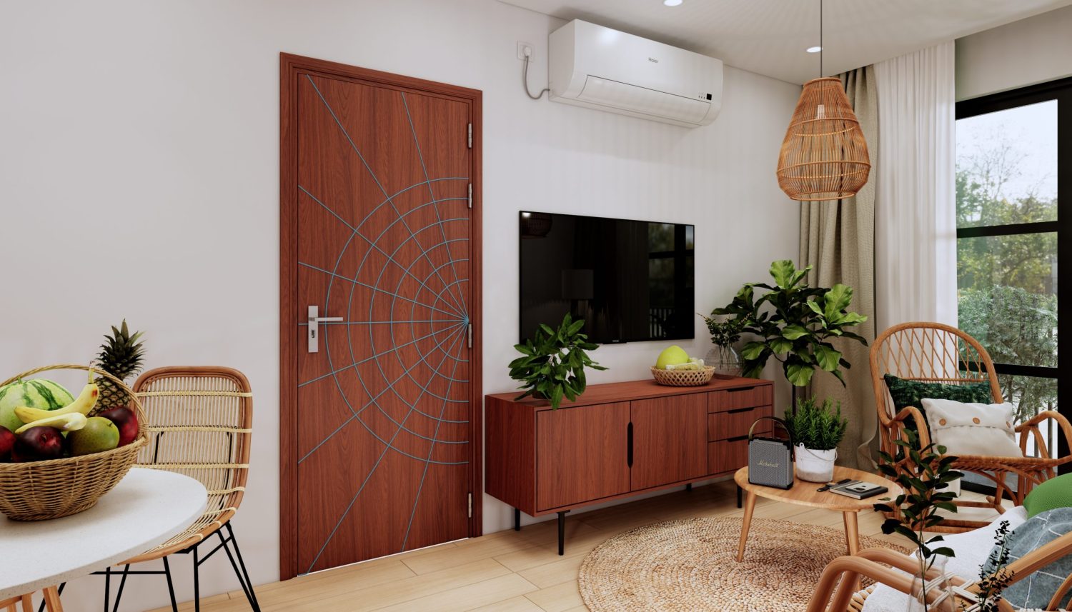 Cửa gỗ MDF chống ẩm phủ Melamine