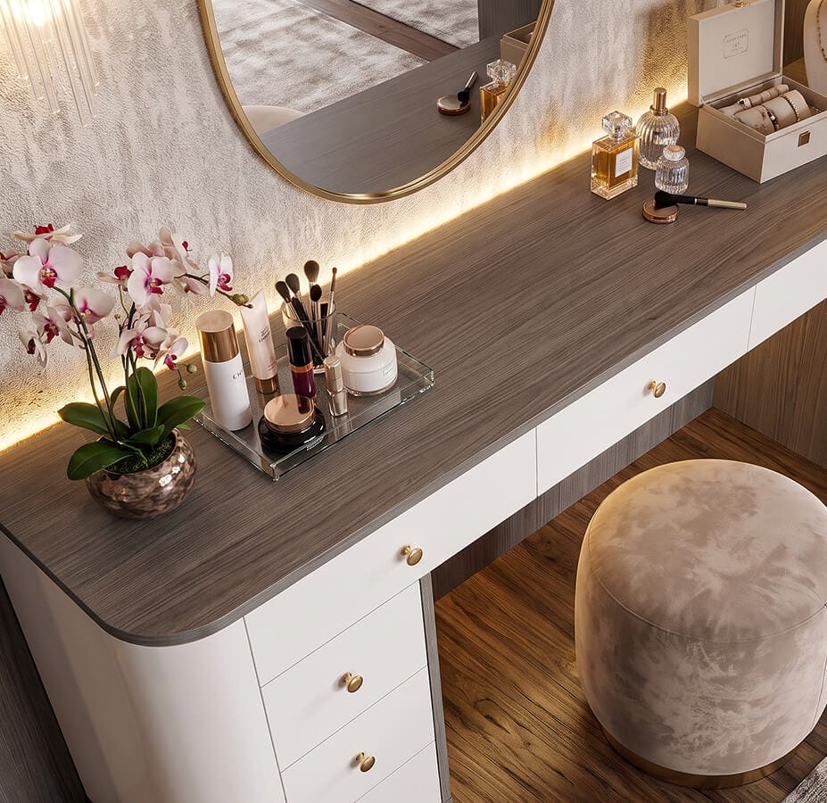 bàn trang điểm mdf melamine