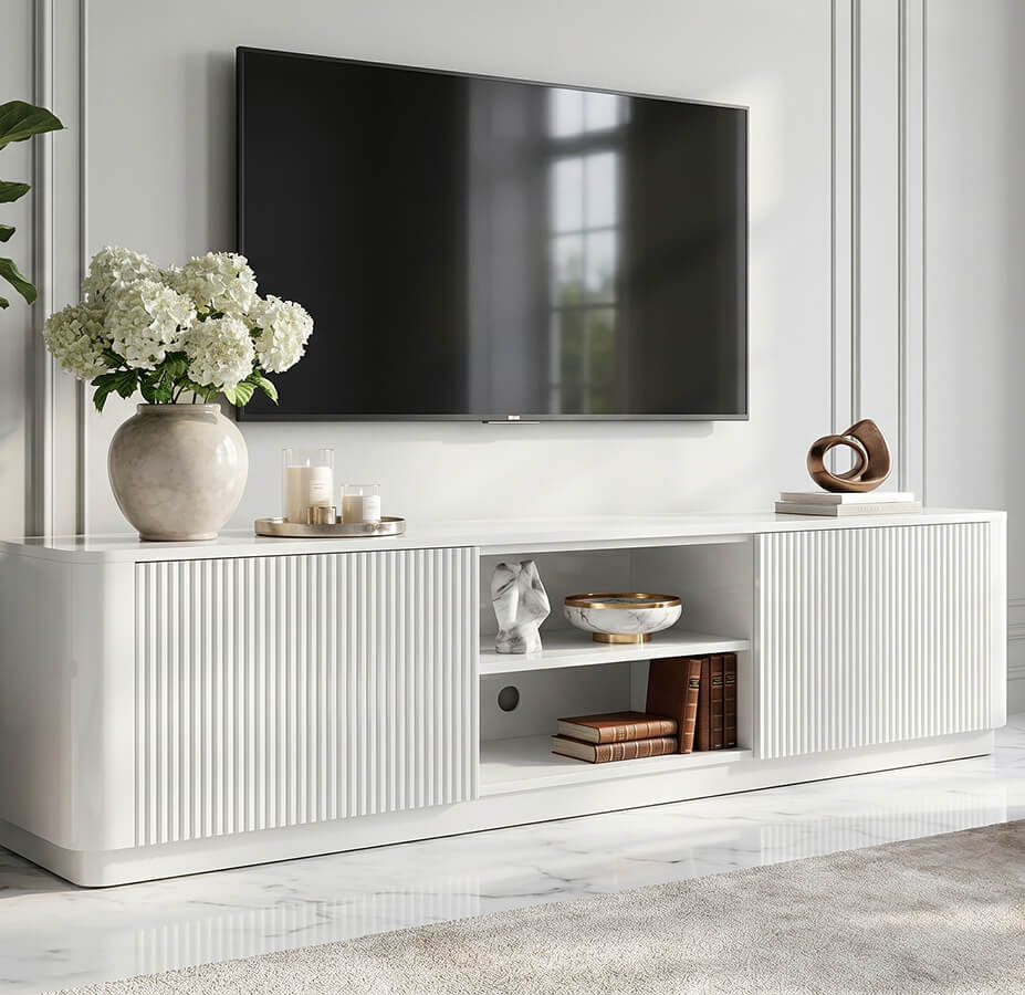 kệ tivi bo cong mdf